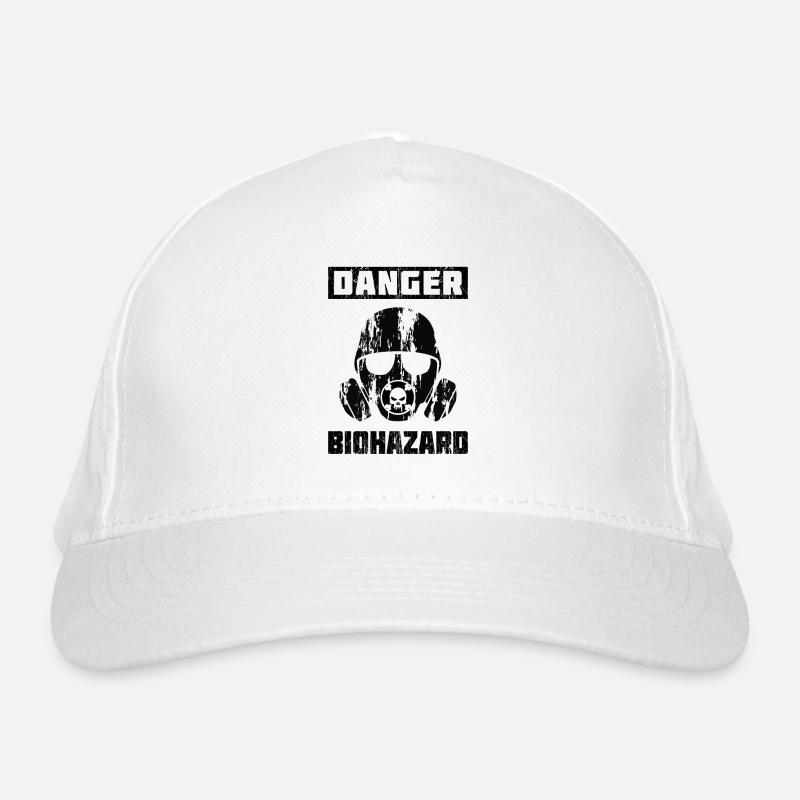 Biohazard Symbol Corona Virus Gift Idea Warning Organic Baseball Cap