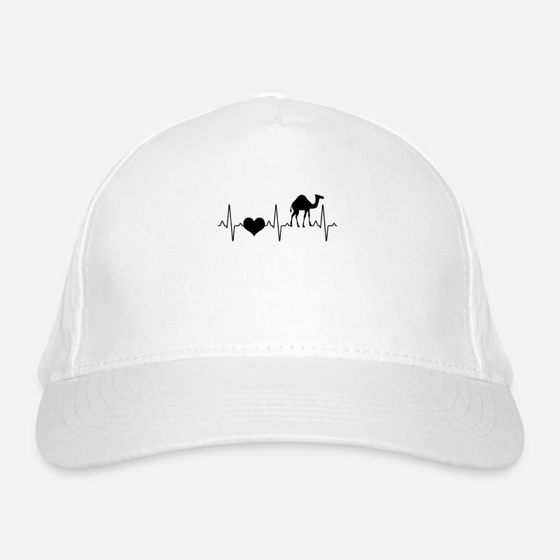 Dromedary Camel Heartbeat Organic Baseball Cap