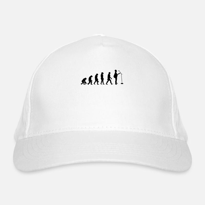 Evolution of the guitar Organic Baseball Cap