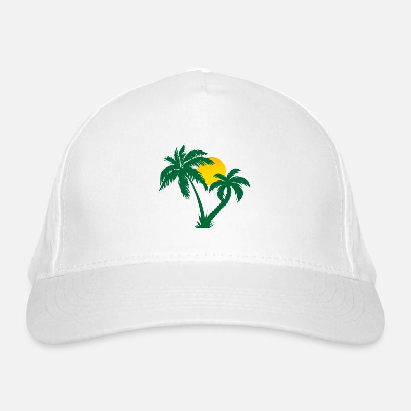 Palm trees Organic Baseball Cap