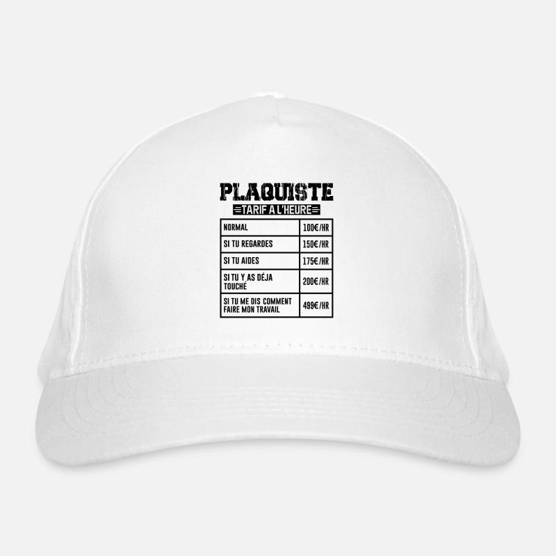 Le Tarif Horaire D'un Plaquiste Casquette classique bio