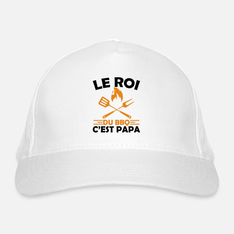 Le Roi Du Bbq C'est Papa Fête Des Pères Cadeau Bbq Casquette classique bio