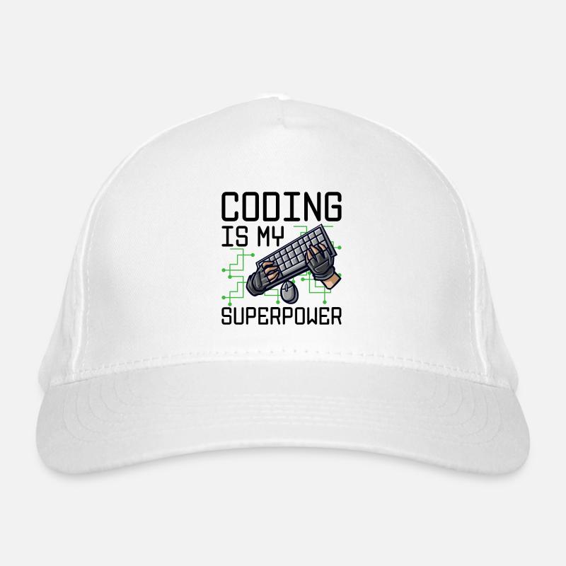 Coding Is My Superpower Programming Coder Computer Bio-Baseballkappe