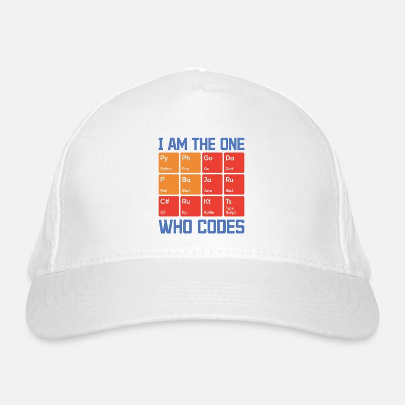 I Am The One Who Codes Programming Programmer Nerd Bio-Baseballkappe