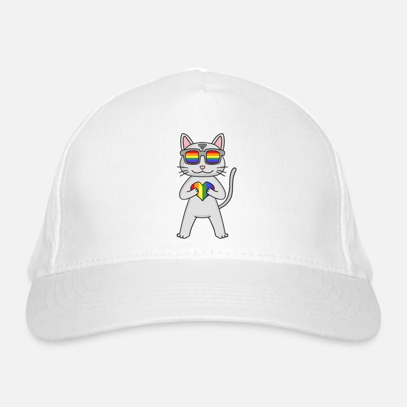 Chat LGBT Devon Rex Rainbow Casquette classique bio