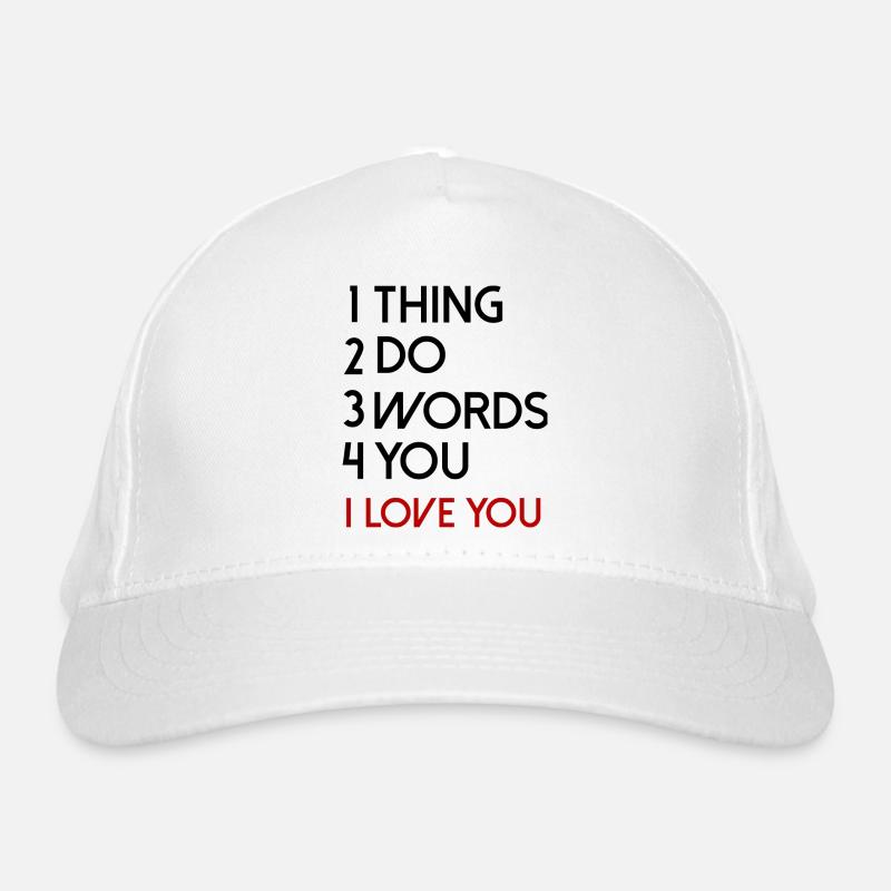 citations d’amour disant police d’amour de la Saint-Valentin Casquette classique bio