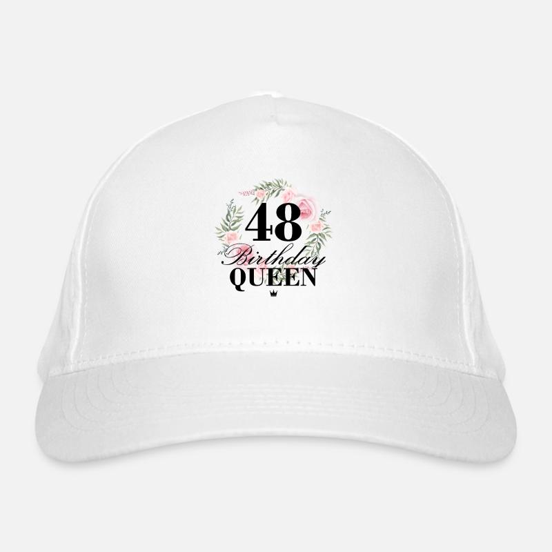 48e anniversaire Anniversaire Reine 48 ans Casquette classique bio
