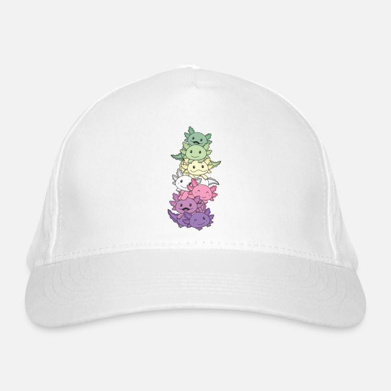 genderfae Flag Pride LGBTQ Axolotl Bio-Baseballkappe