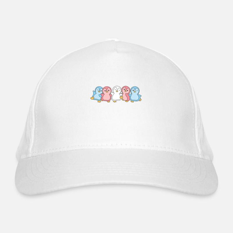 Drapeau transgenre Pride LGBTQ mignon pingouin Casquette classique bio