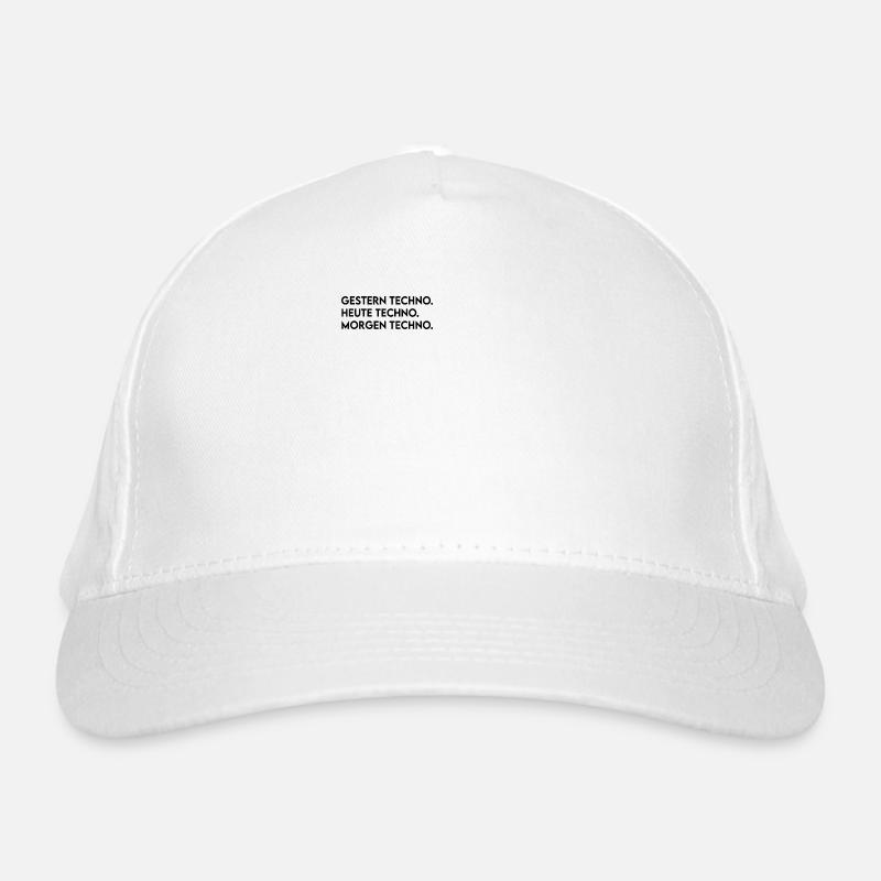 Techno Spruch Bio-Baseballkappe