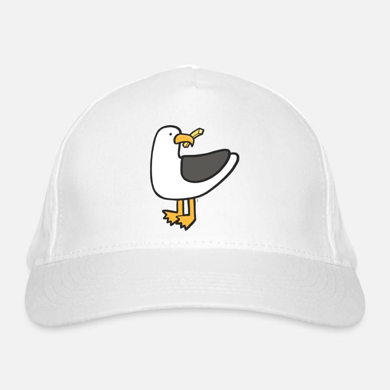 Gierige Möwe Bio-Baseballkappe