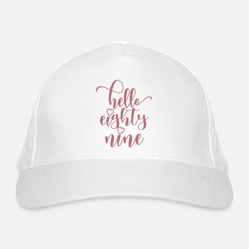 Bonjour Eighty Nine Mignon 89 ans Anniversaire Casquette classique bio
