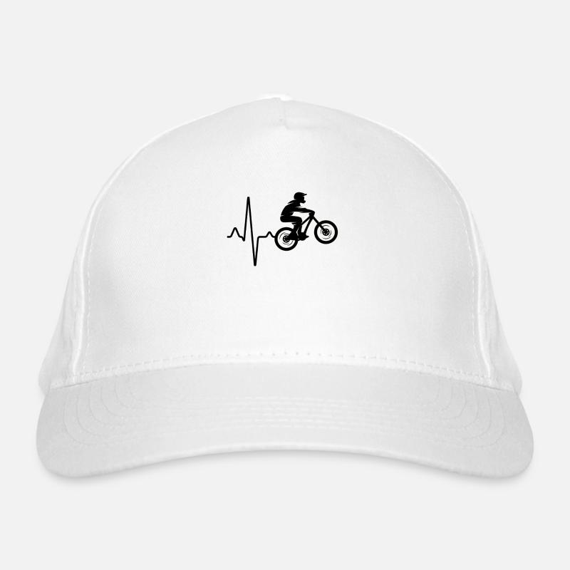 Rythme cardiaque en vélo de montagne Casquette classique bio