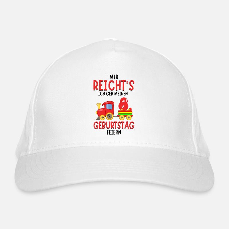 8. Geburtstag Geburtstagsgeschenk mit Eisenbahn Bio-Baseballkappe