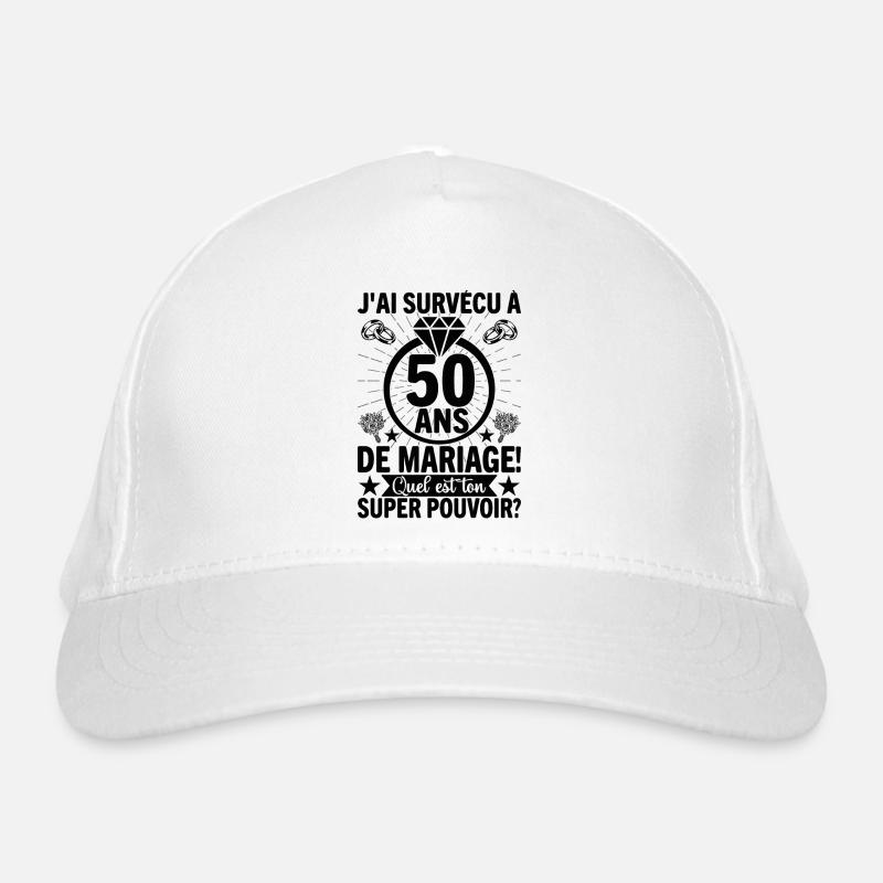 Cadeau Pour 50 Ans De Mariage Casquette classique bio