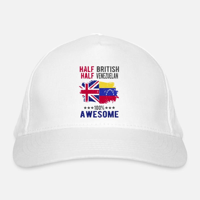 Half British Half Venezuelan Organic Baseball Cap