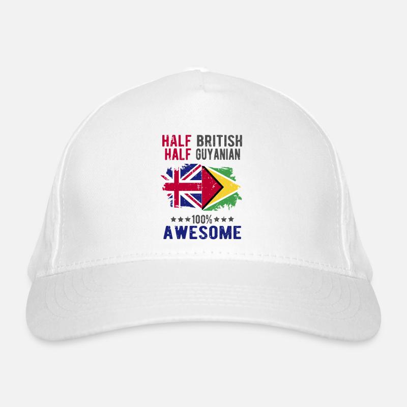 Half British Half Guyanese Organic Baseball Cap