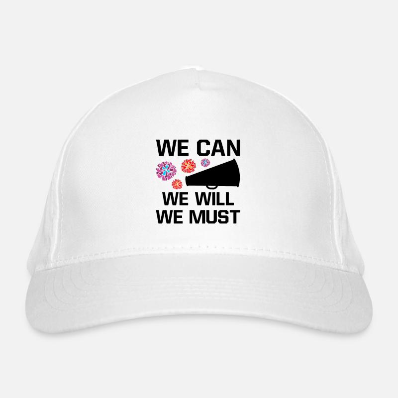 We Can We Must We Will Cheerleading Cheerleader Da Bio-Baseballkappe