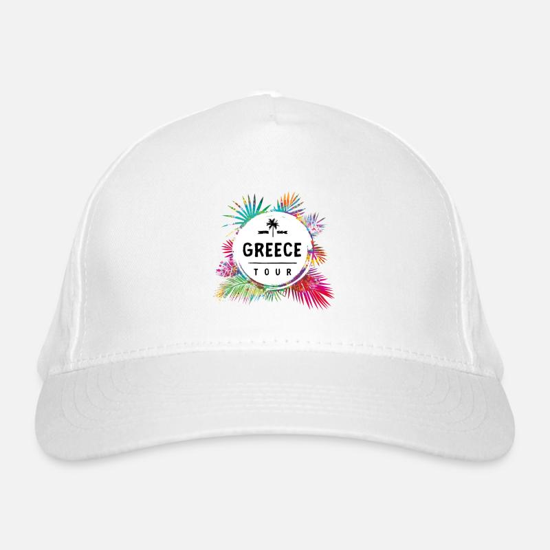 Grèce Tour Coloré Casquette classique bio