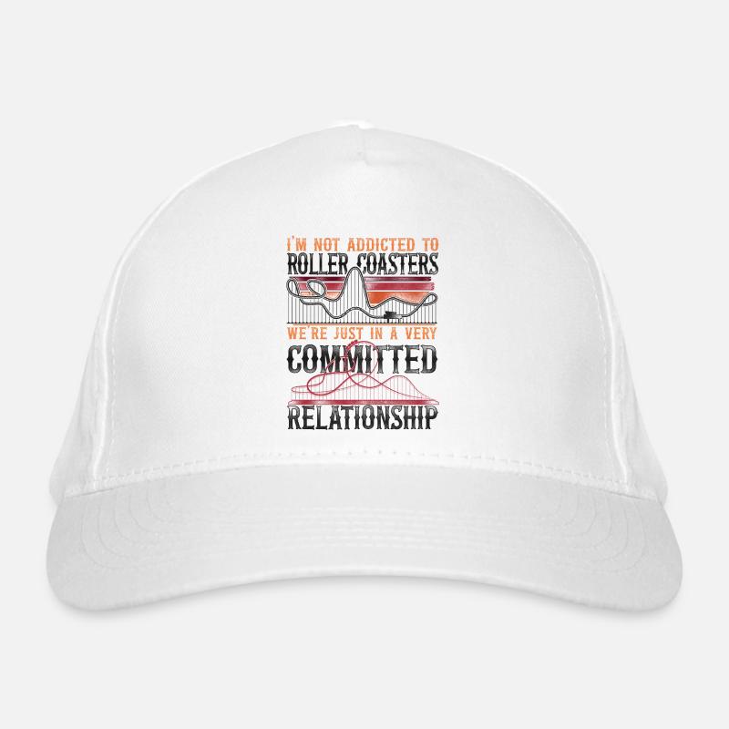 Roller Coaster Vintage Retro I'm Bio-Baseballkappe
