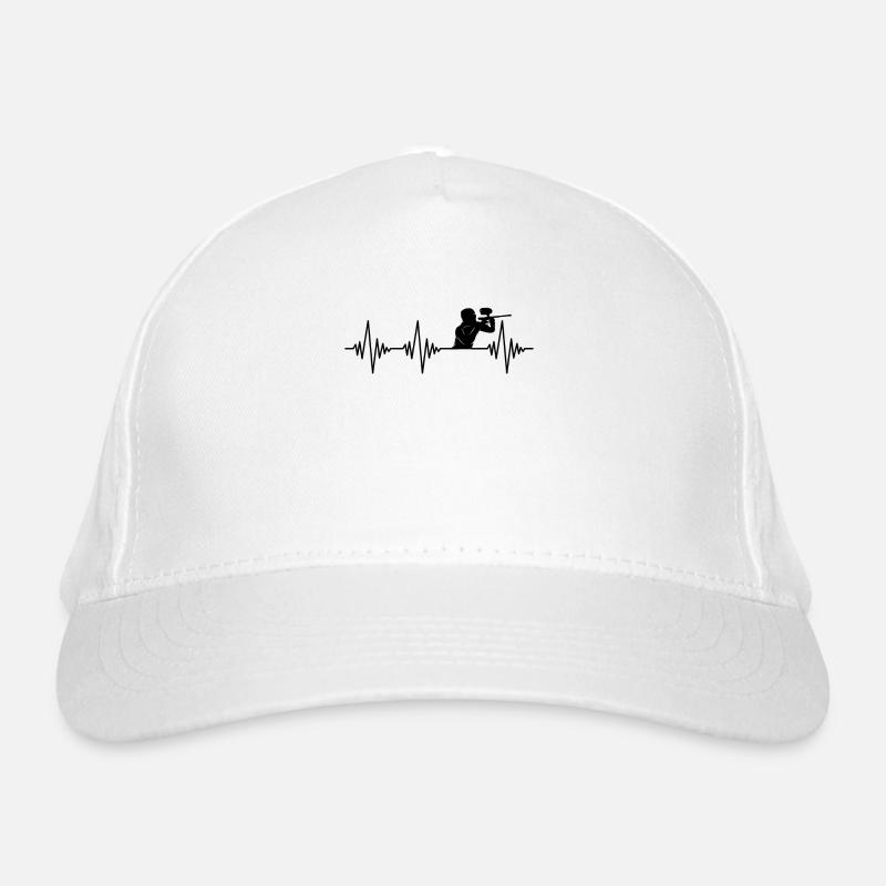 Rythme cardiaque de paintball Casquette classique bio