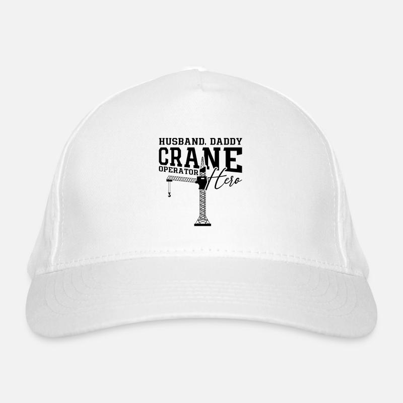 Kranführer Kranfahrer Bauarbeiter Bau Geschenkidee Bio-Baseballkappe