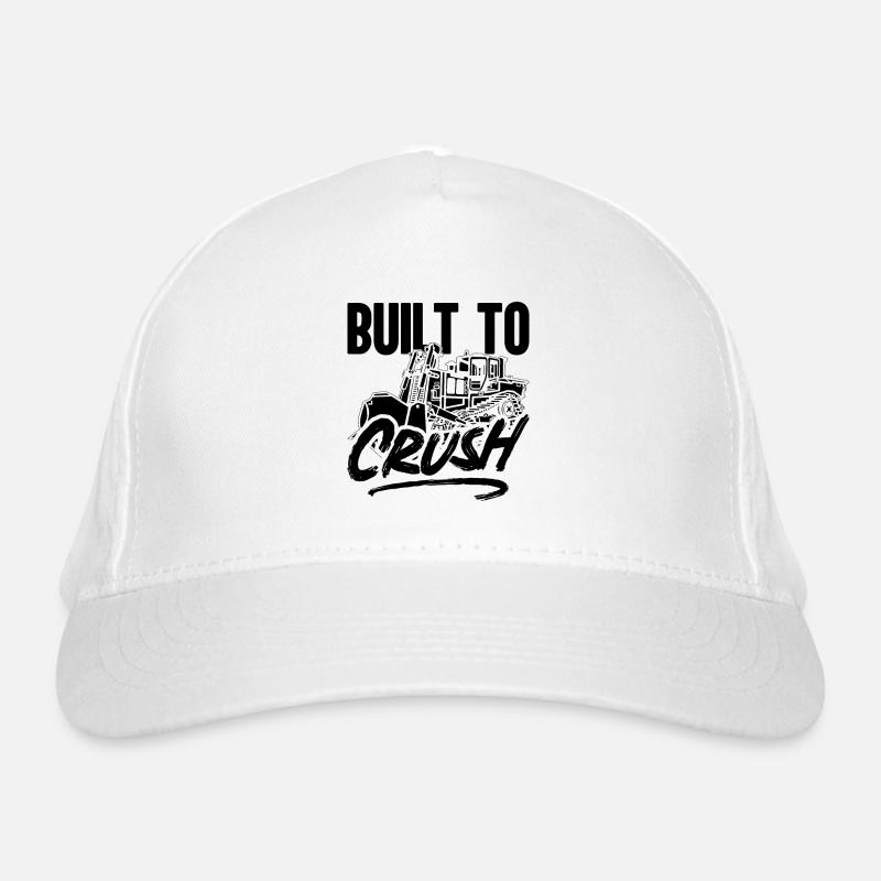 Bulldozer Excavator Construction Bulldozer Gift Idea Organic Baseball Cap
