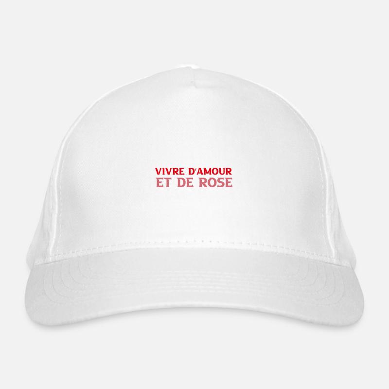 vivre d amour et de rosé Casquette classique bio