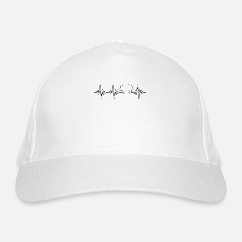 Pig Heartbeat Organic Baseball Cap
