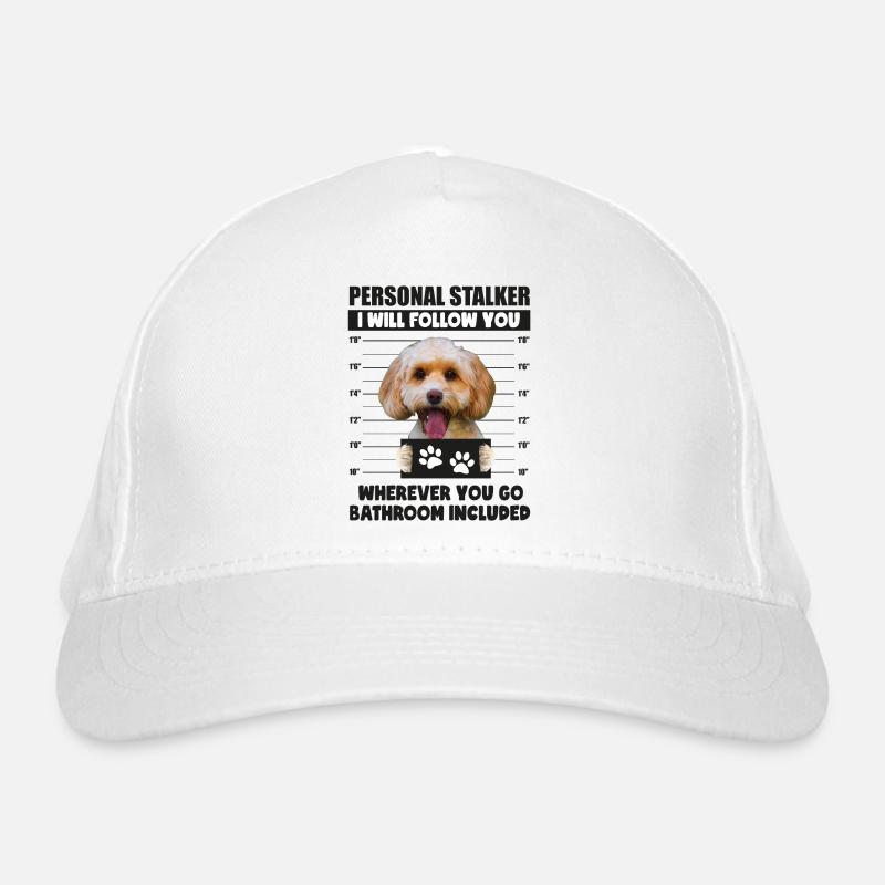 Personal Stalker Dog, Funny Cockapoo Lover gift Casquette classique bio