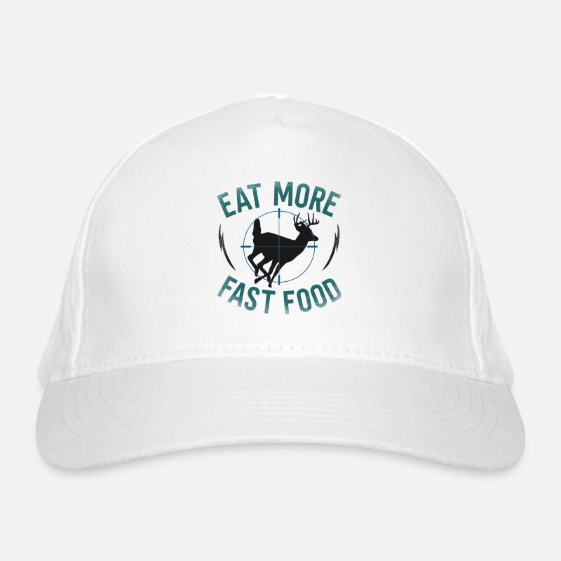 Chasseur de cerfs buck mange plus Casquette classique bio