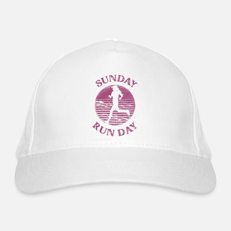Running Runner Half Marathon Retro Organic Baseball Cap