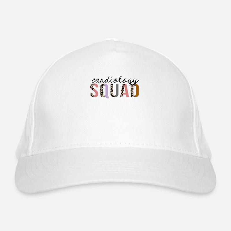 Cardiology Squad Leopard Print Funny Organic Baseball Cap