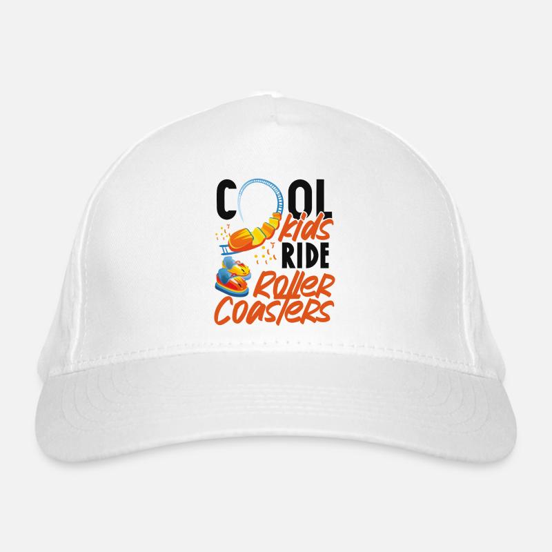 Roller Coaster Cool Kids Ride Organic Baseball Cap