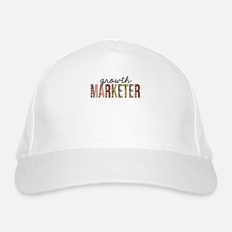 Growth marketer Leopard Print Funny Organic Baseball Cap