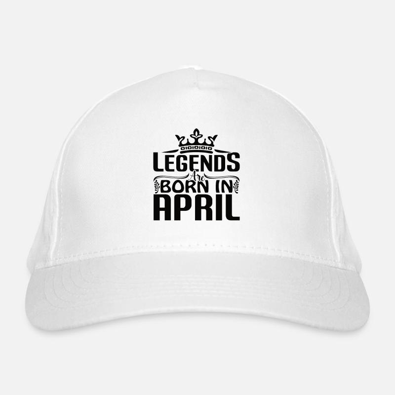 Legenden werden im April geboren Bio-Baseballkappe