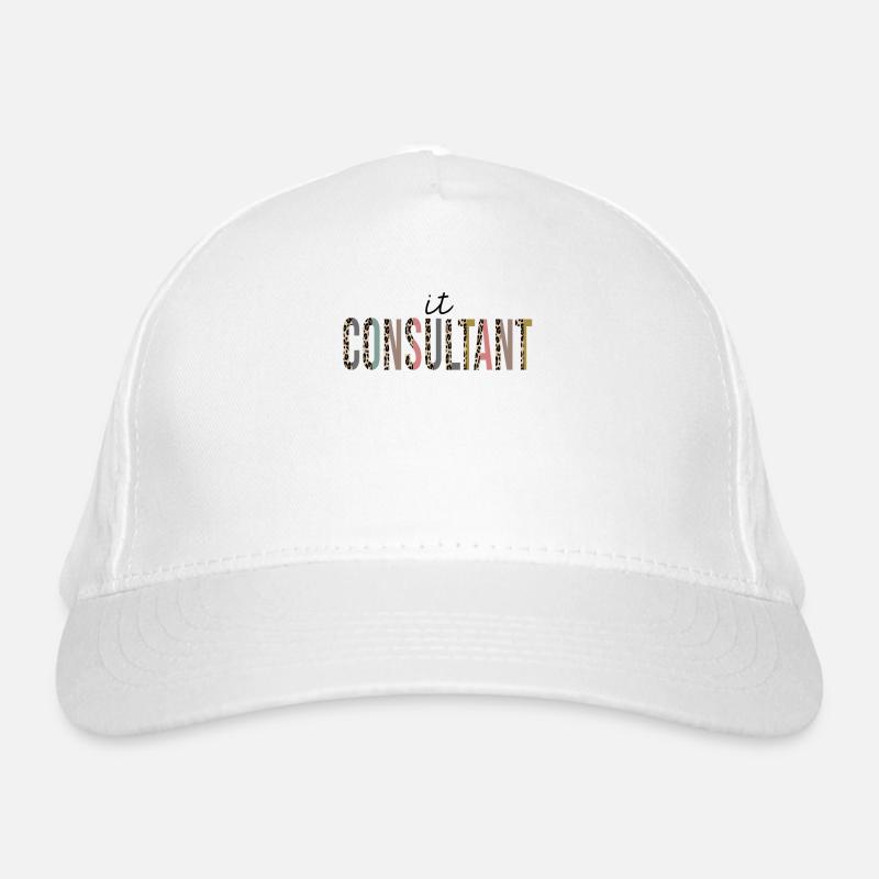 IT consultant Leopard Print Funny Organic Baseball Cap