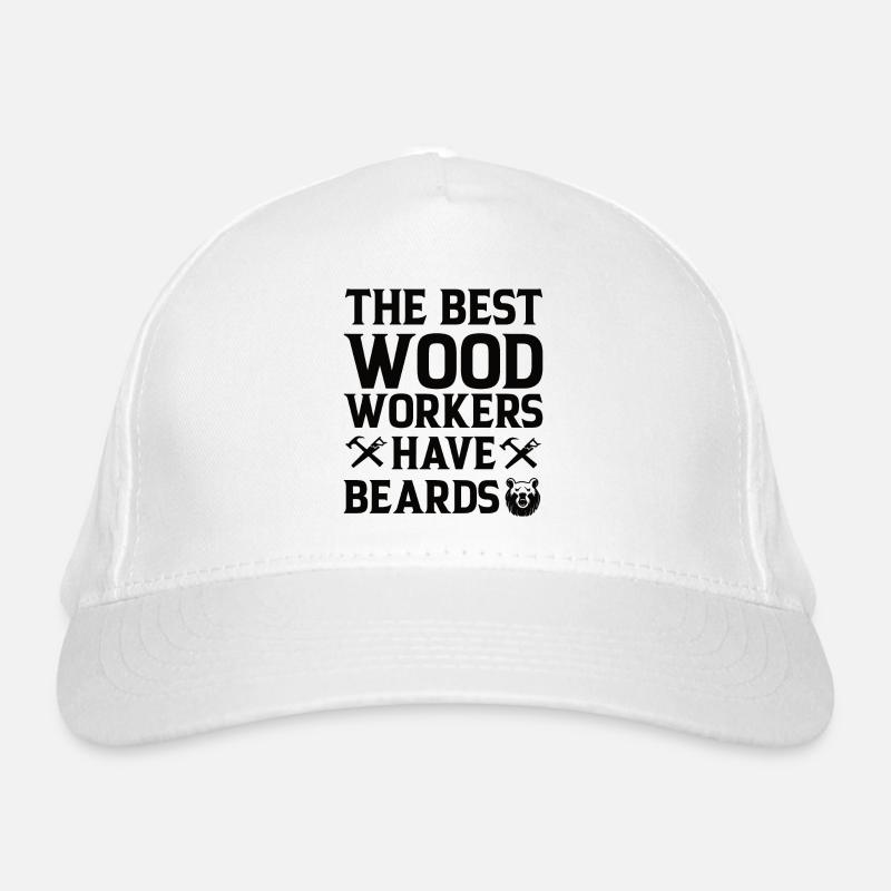 Lumberjack Beard Woodworker Man Chainsaw Forest Organic Baseball Cap