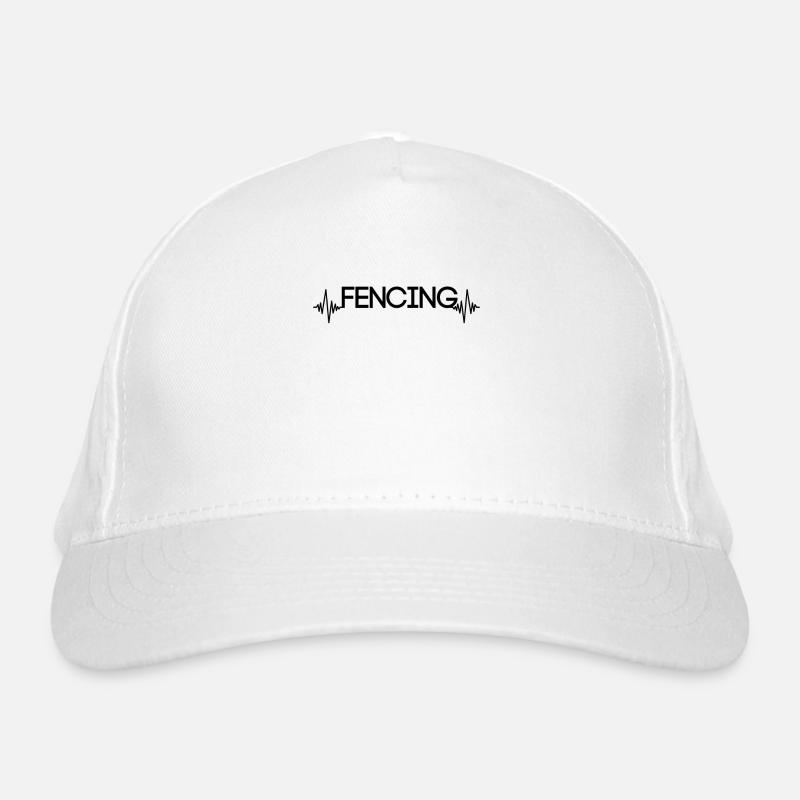 Fechten Herzschlag Bio-Baseballkappe