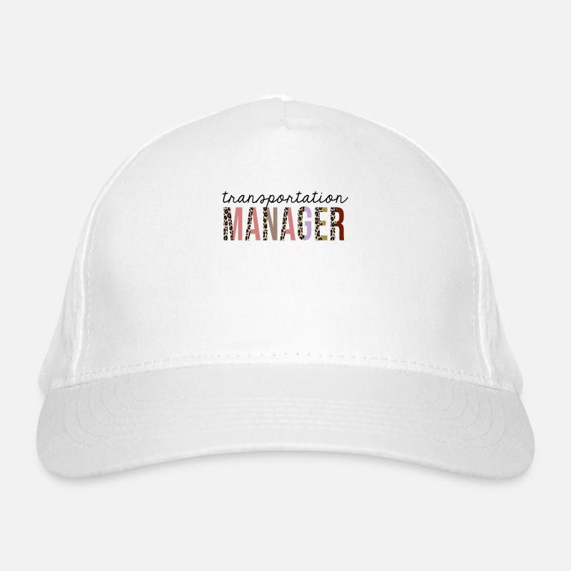 Transportation Manager Leopard Print Funny Organic Baseball Cap