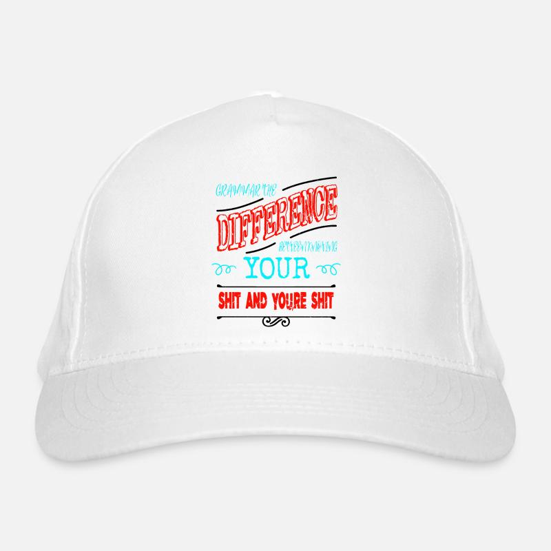 funny quote article writer write birthday Organic Baseball Cap