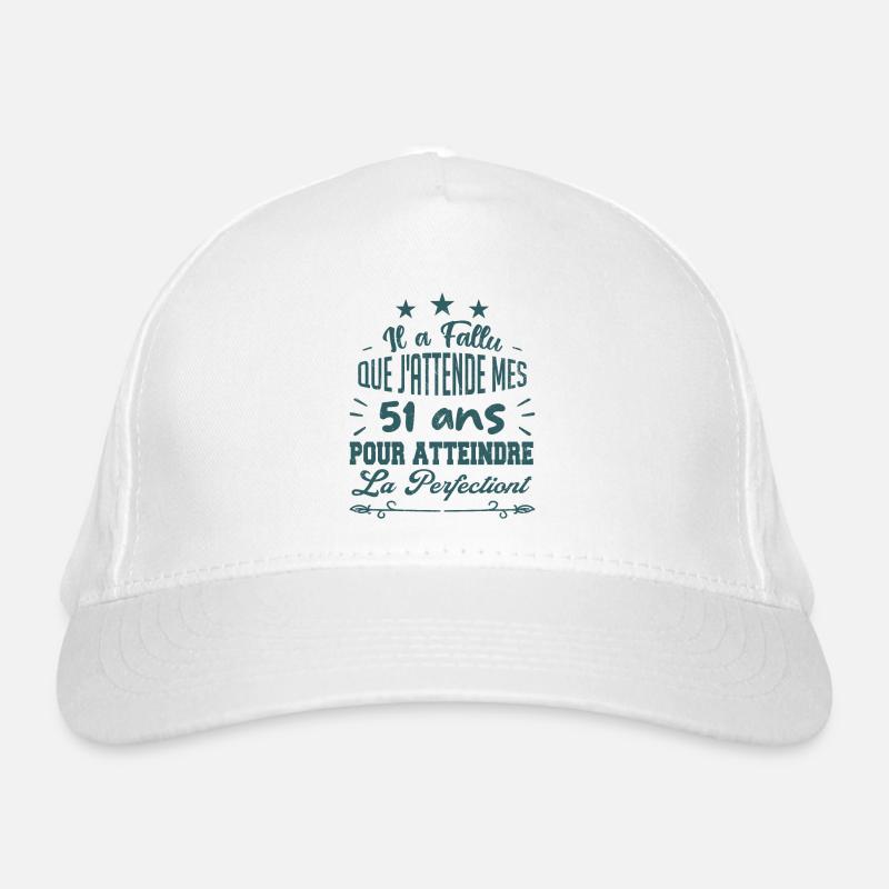 51 ans / perfection Casquette classique bio