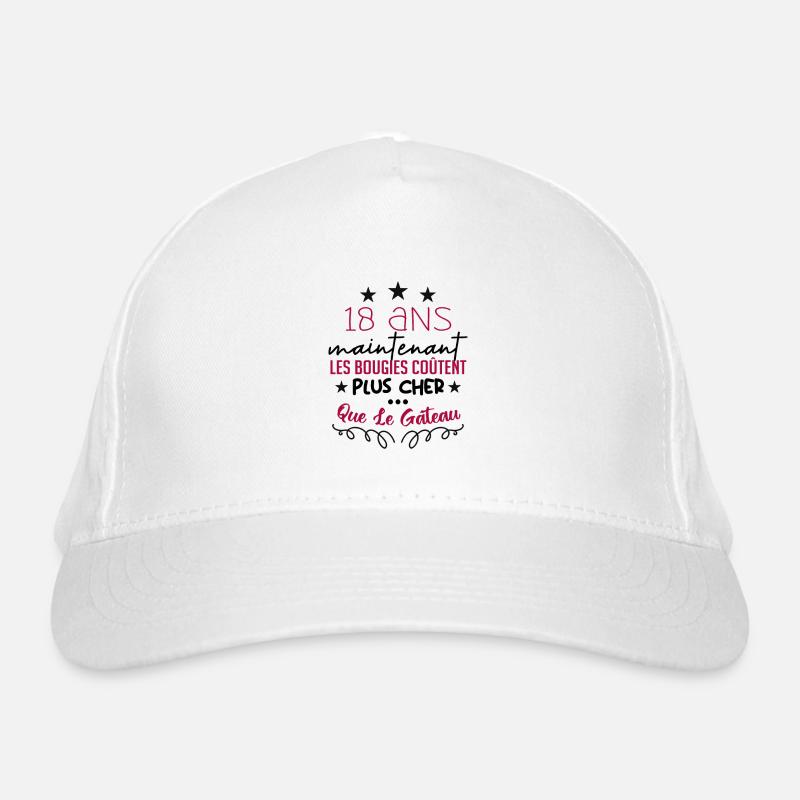 humour anniversaire 18 ans Casquette classique bio