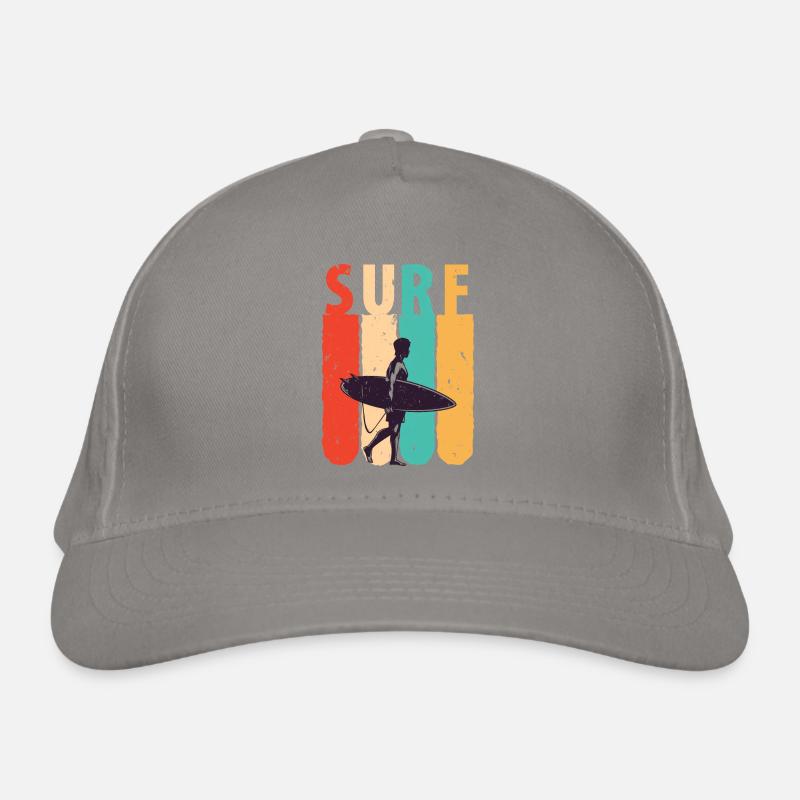 Retro surf, ready for taking on the waves Organic Baseball Cap