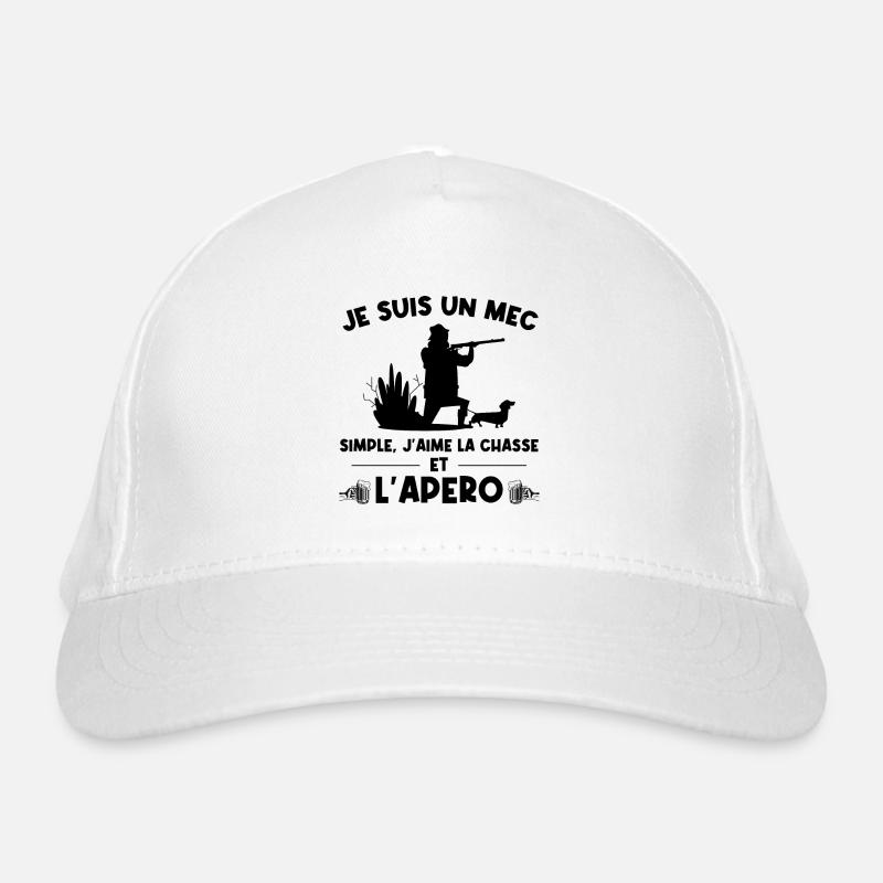 Un Mec Simple Qui Aime La Chasse Et Les Apéros Casquette classique bio