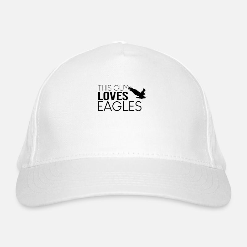 Dieser Typ liebt Adler Bio-Baseballkappe
