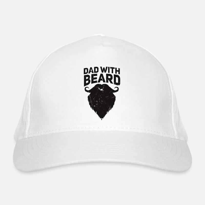 Father bearded Father with beard Organic Baseball Cap