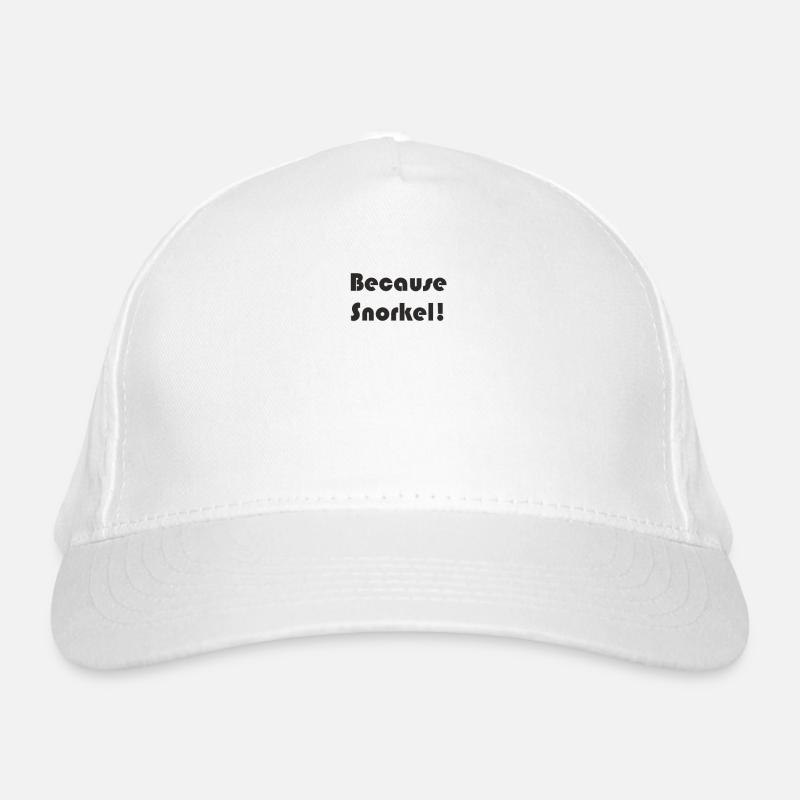 Tauchen - Because Snorkel Bio-Baseballkappe