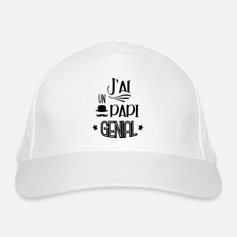 Idée De Cadeau Pour Un Papi Génial Casquette classique bio