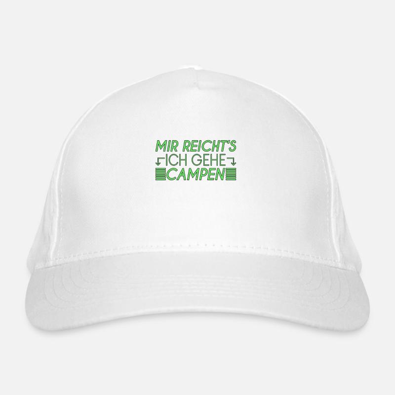Camping Spruch Bio-Baseballkappe